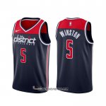 Camiseta Washington Wizards Cassius Winston #5 Association 2020-21 Azul